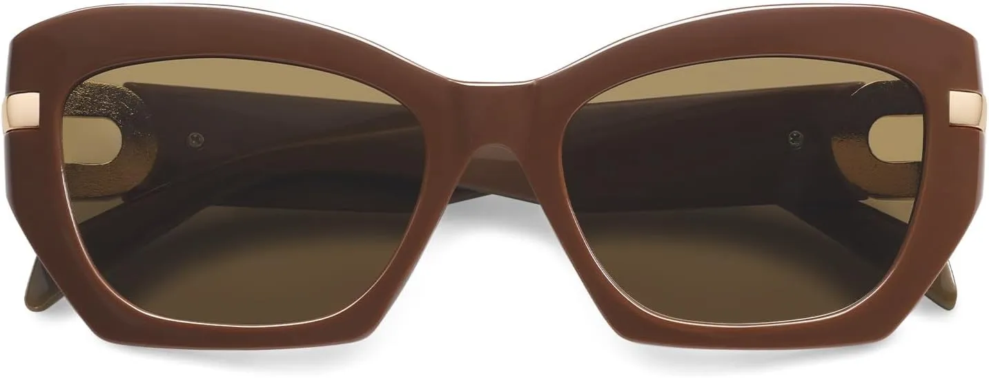 AMOMOMA Retro Cat Eye Sunglasses for Women Vintage Trendy Classic 90s Style Polarized Sun Glasses Shades AM6634
