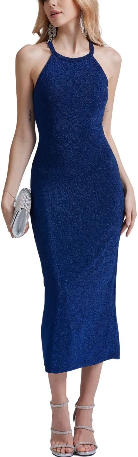 ANYFITTING Women's Built in Bra Bodycon Sparkly Holidady Formal Dresses for Date Night