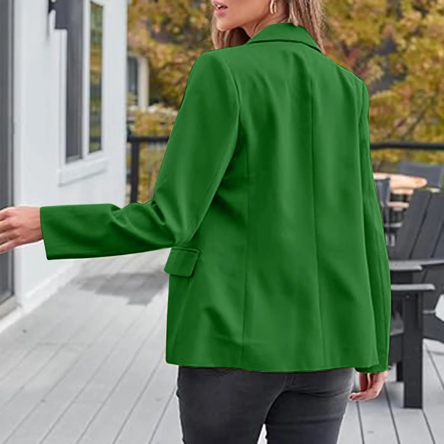 Blazers for Women Business Suit Jacket Work Office Blazer Long Sleeve Casual Blazer Open Front Cardigan Coat Outerwear