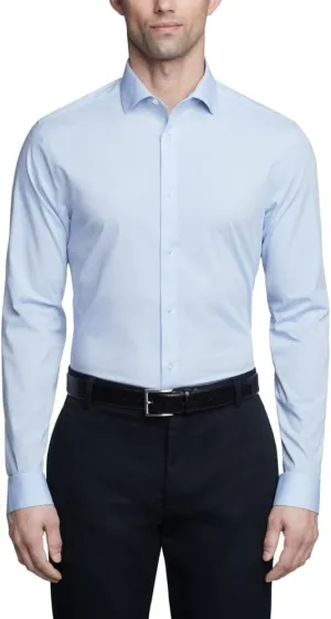Calvin Klein Men's Dress Shirt Non Iron Stretch Slim Fit Check