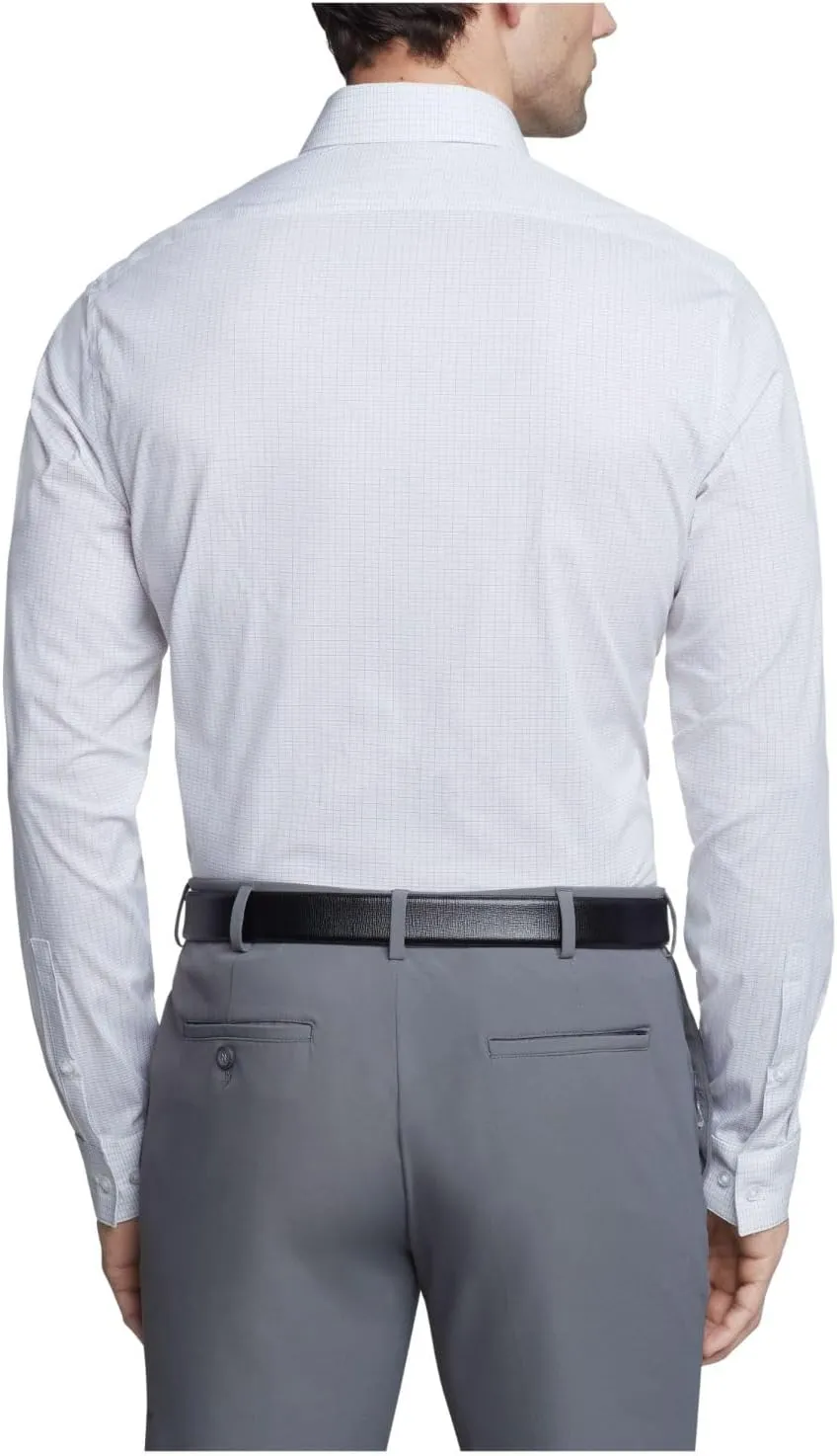 Calvin Klein Men's Dress Shirt Non Iron Stretch Slim Fit Check