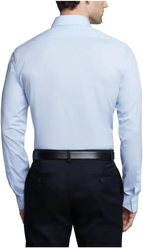 Calvin Klein Men's Dress Shirt Non Iron Stretch Slim Fit Check