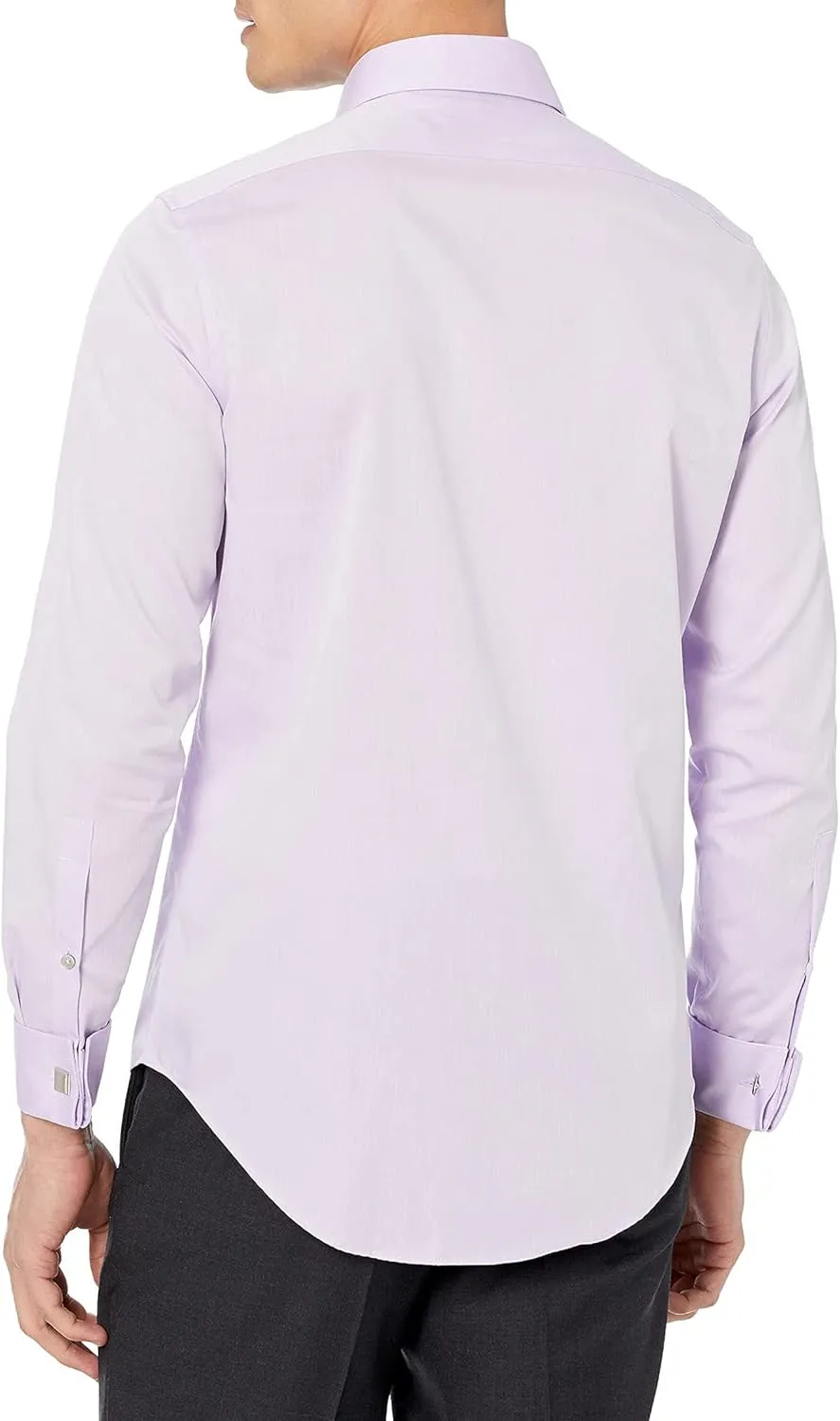 Calvin Klein Men's Dress Shirt Slim Fit Non Iron Solid French Cuff