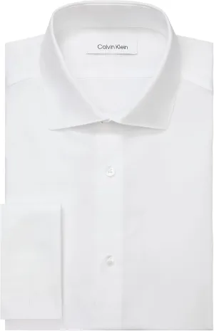 Calvin Klein Men's Dress Shirt Slim Fit Non Iron Solid French Cuff