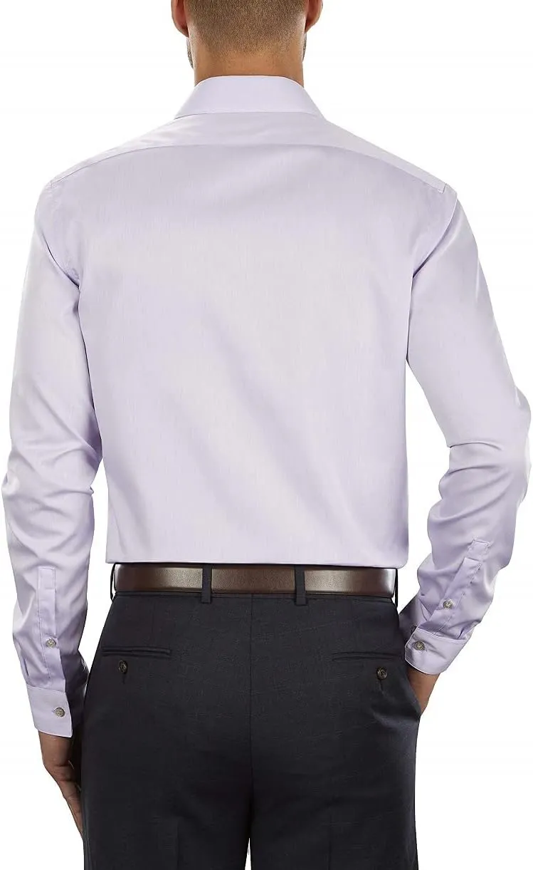 Calvin Klein Men's Slim Fit Non-Iron Herringbone Dress Shirt