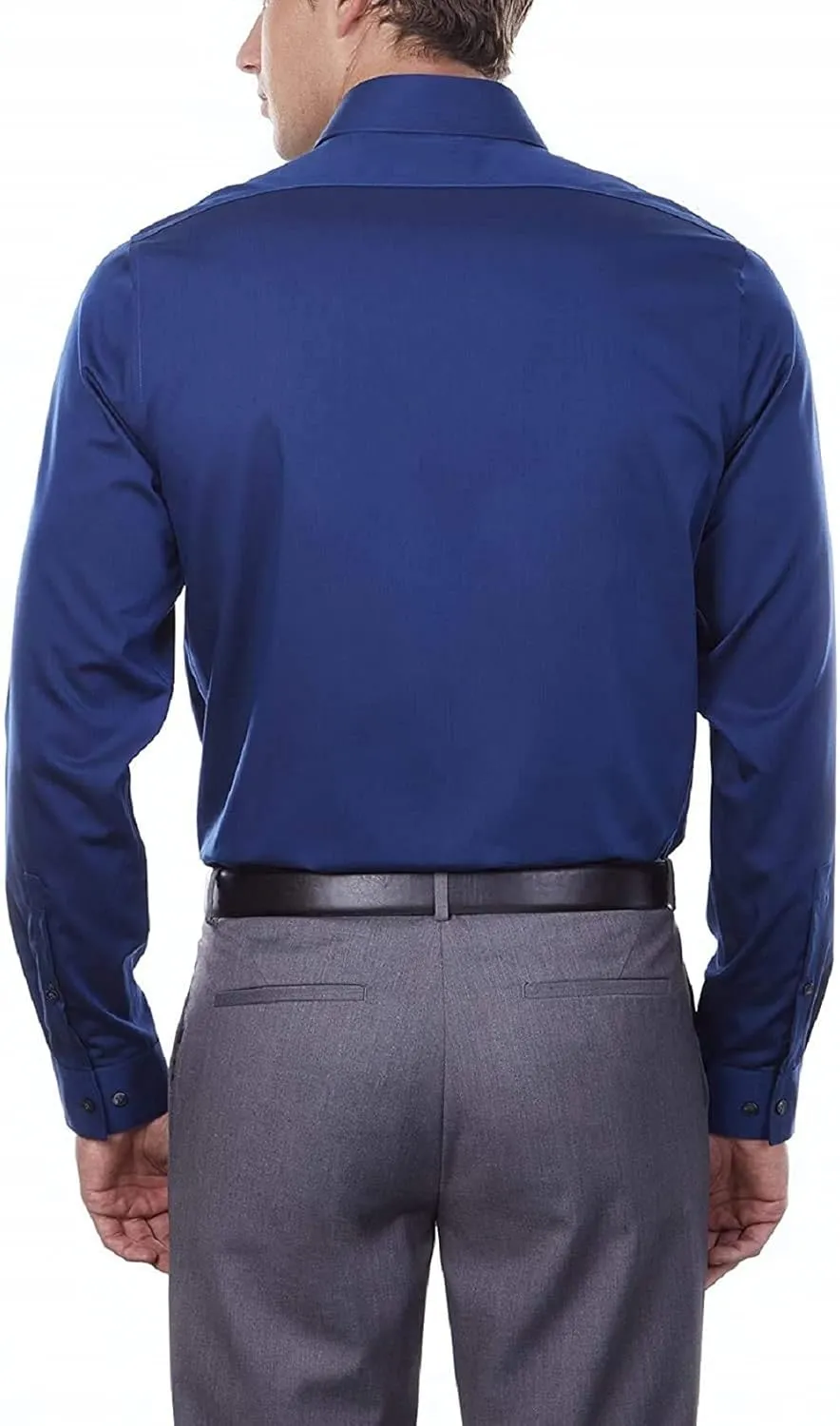 Calvin Klein Men's Slim Fit Non-Iron Herringbone Dress Shirt