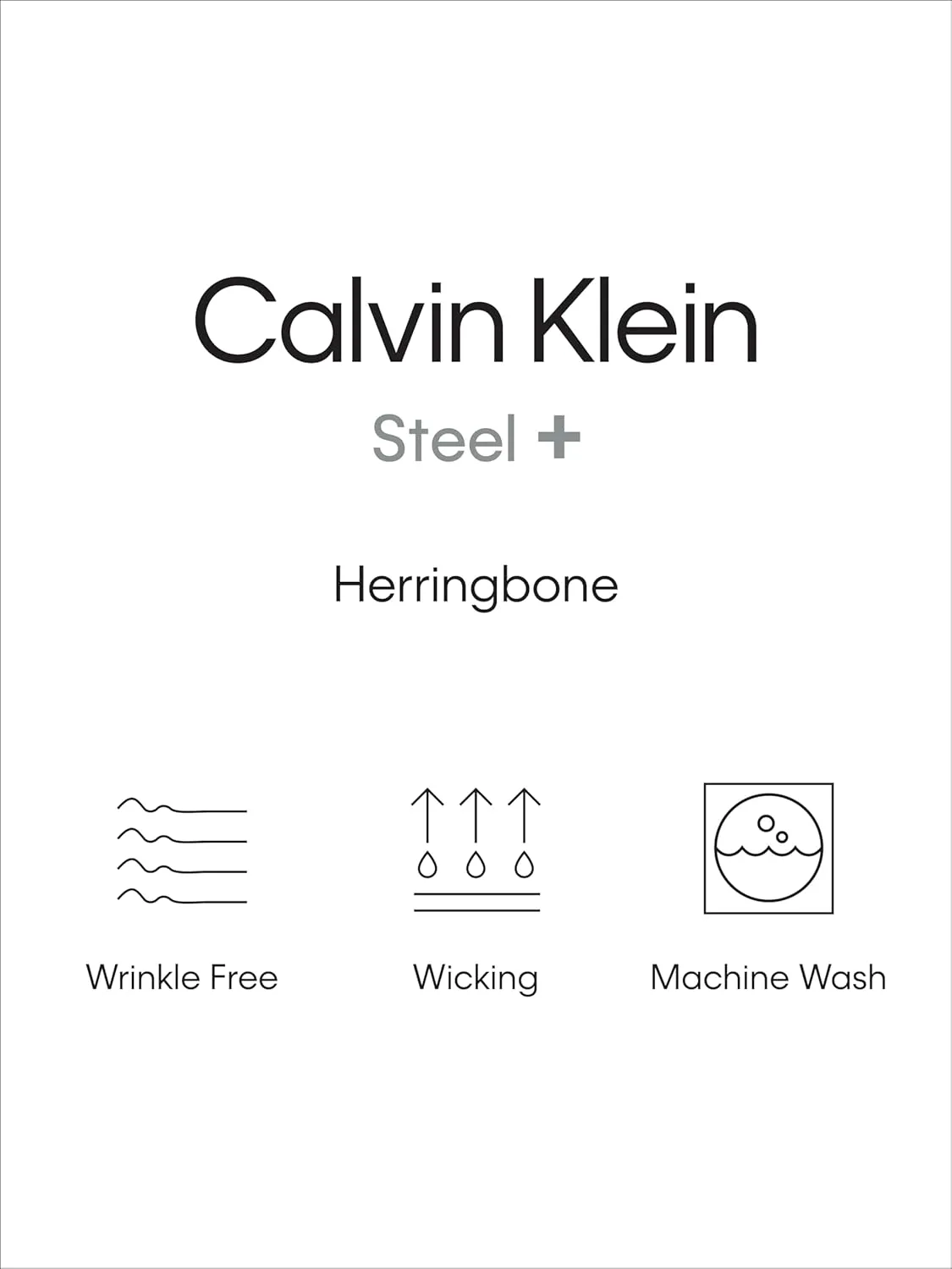 Calvin Klein Men's Slim Fit Non-Iron Herringbone Dress Shirt