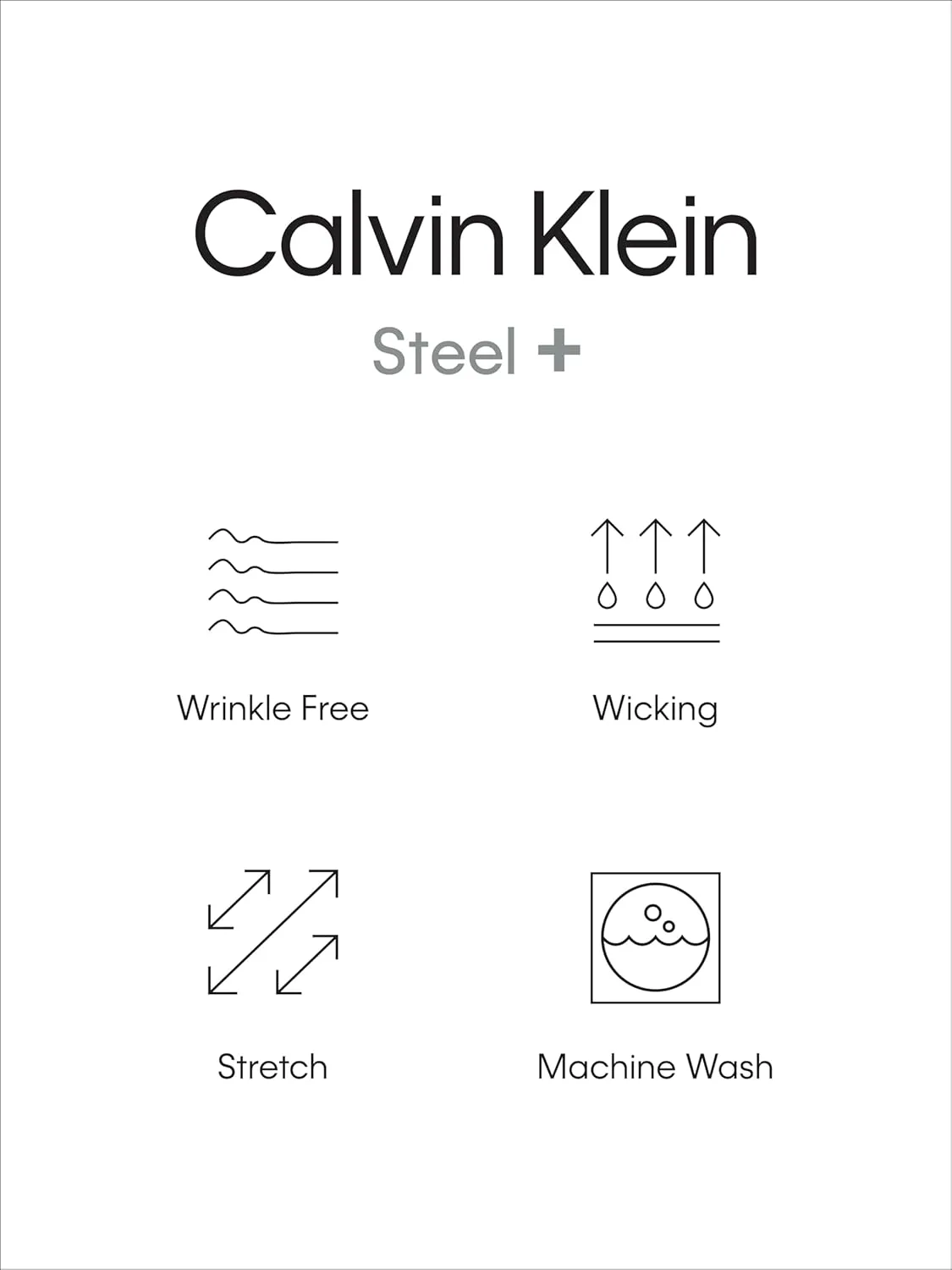Calvin Klein Men's Slim Fit Non Iron Stretch Solid Dress Shirt