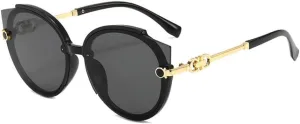 CGZWFERA-Round Sunglasses Women Cat Eye Sun Glasses Men Vintage Oversize Eyelasses UV400