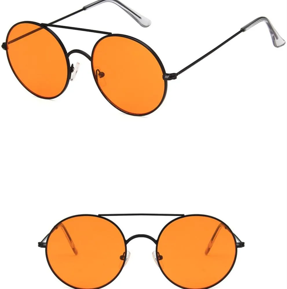 Classic Small Round Sunglasses Men Luxury Metal Sun Glasses Male Fashion Driving Vacation Shades UV400