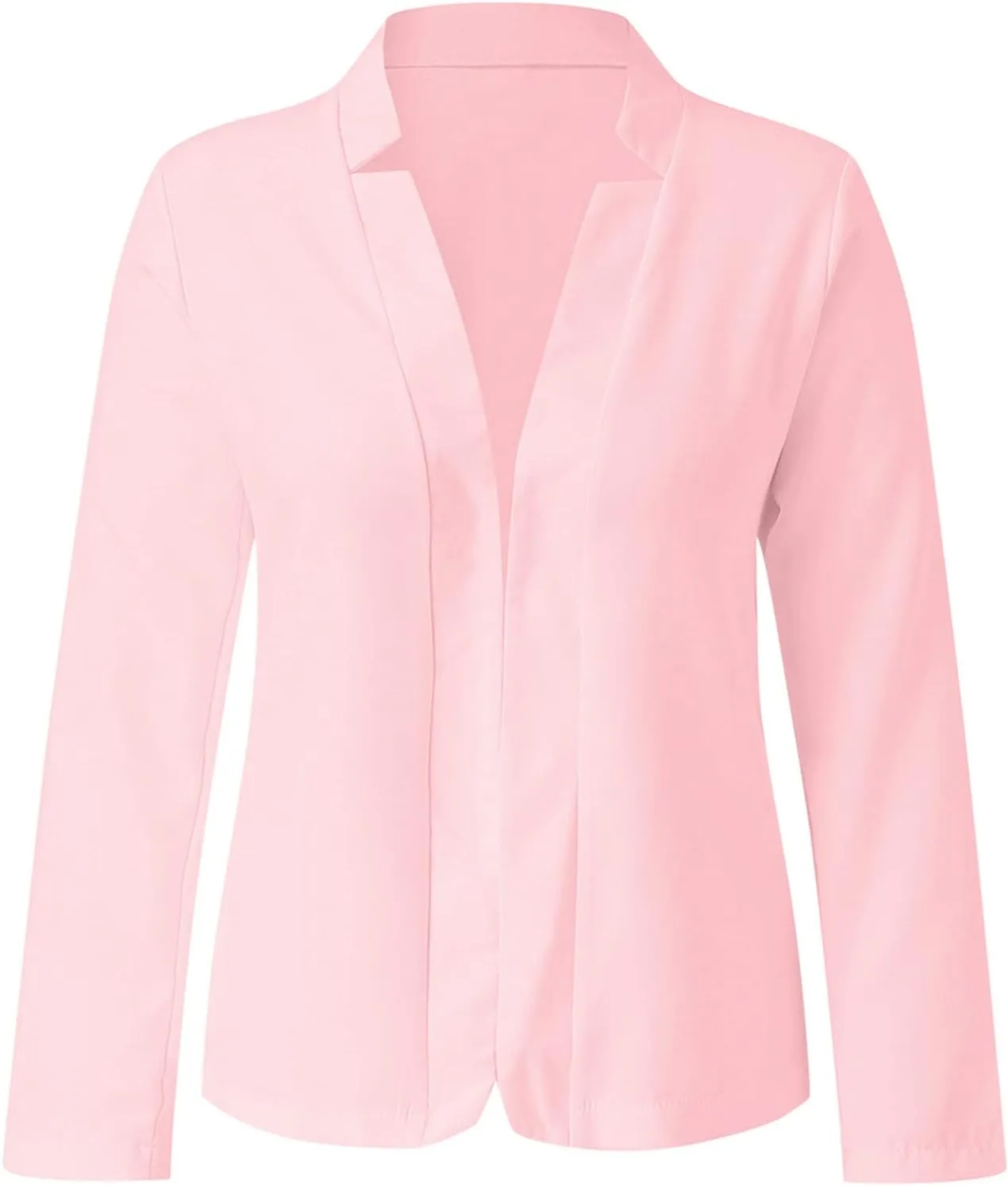 Collarless Blazer Jackets for Women Tweed for Women Cardigan Long Sleeve Prtite Plaid Top Baggy With Pockets Tops