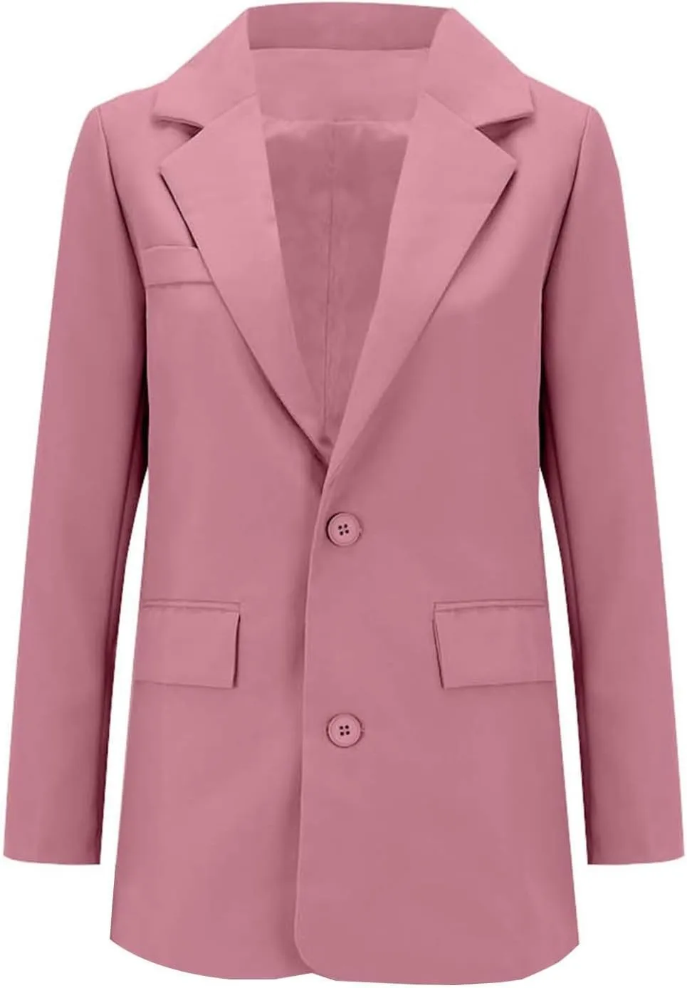 Cropped Suit Jacket Women Tweed Women Blazers Long Sleeve Causal Winter Coat Loose Fit With Pockets Blazers