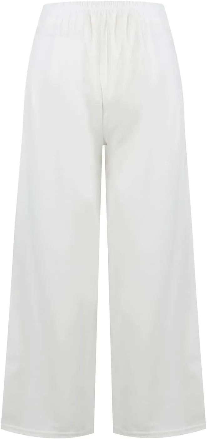 Culottes for Women Summer Dress Pants 2024 Work High Waist Business Casual Wide Leg Long Palazzo Pants Regular Size