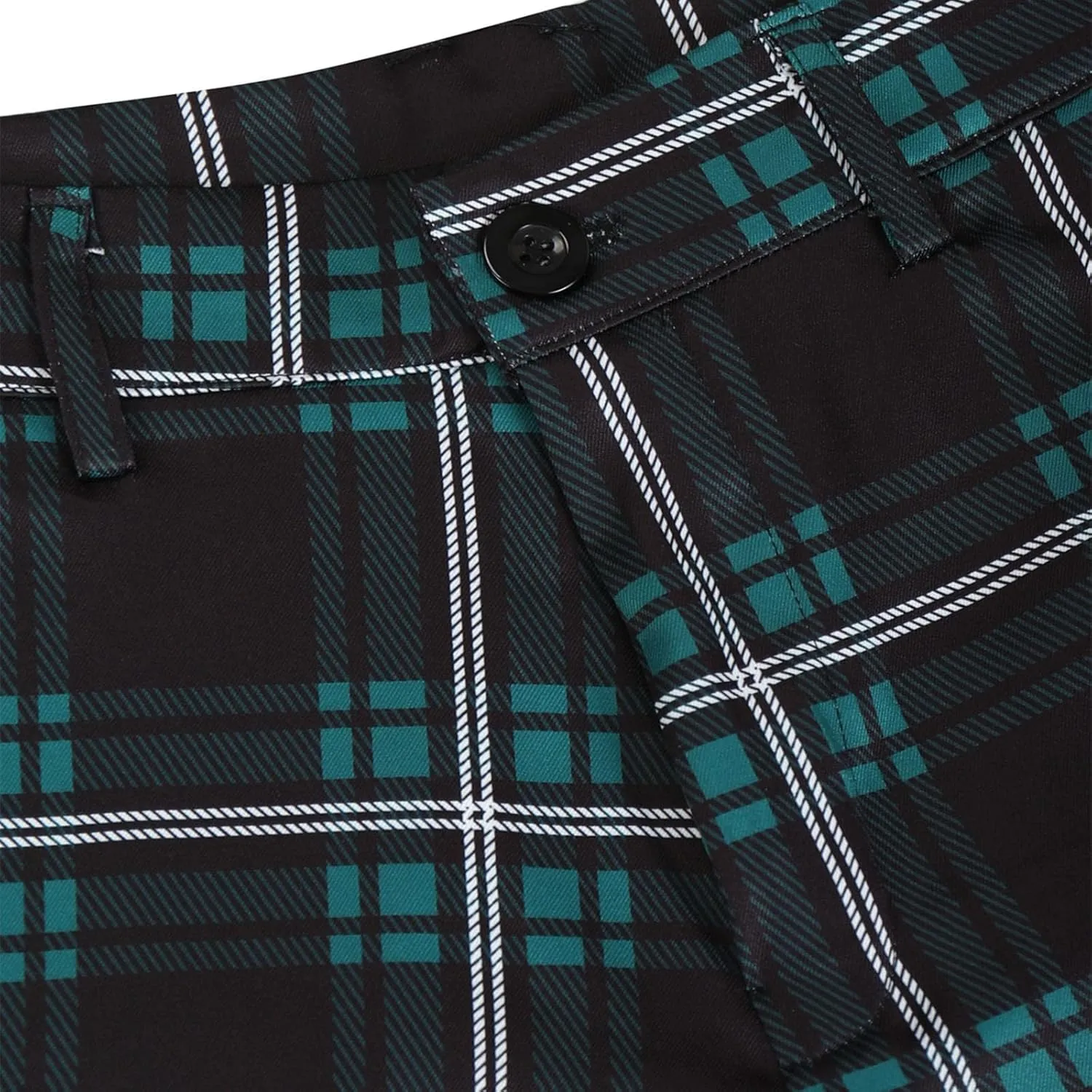 Dress Pants for Men, Men's Fashion Stretch Dress Pants Slim Fit Plaid Skinny Suit Pants Casual Business Golf Dress Pants