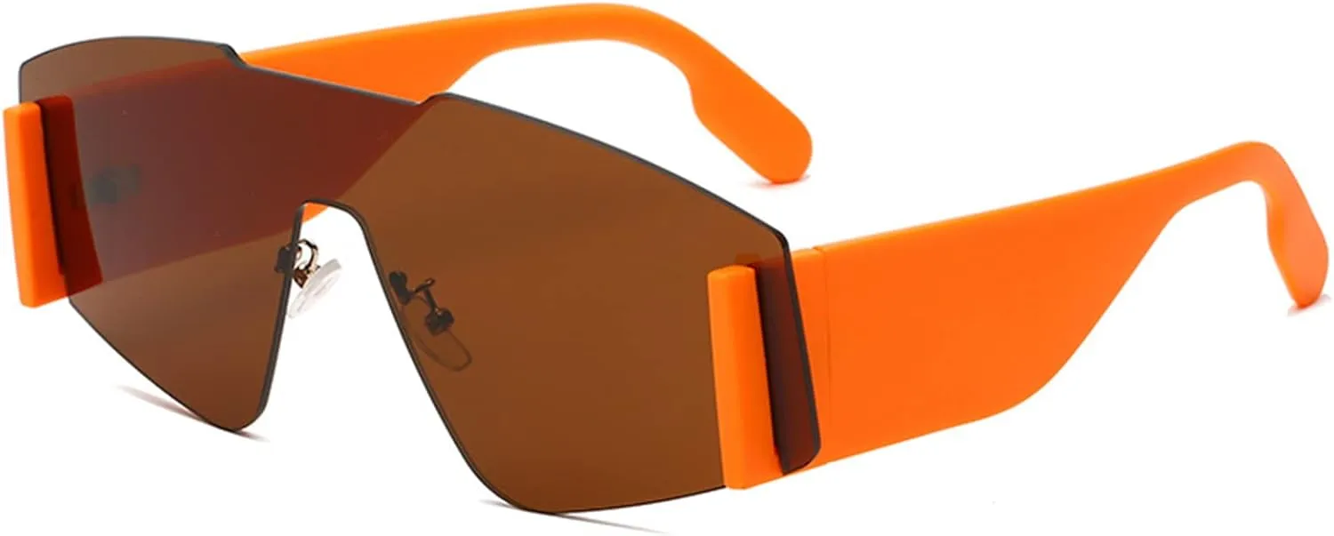Fashion Sunglasses For Men And Women Frameless, Windproof Sunglass,Retro Sun Shading Sunglasses,Bike Running