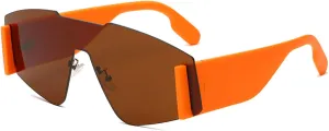 Fashion Sunglasses For Men And Women Frameless, Windproof Sunglass,Retro Sun Shading Sunglasses,Bike Running