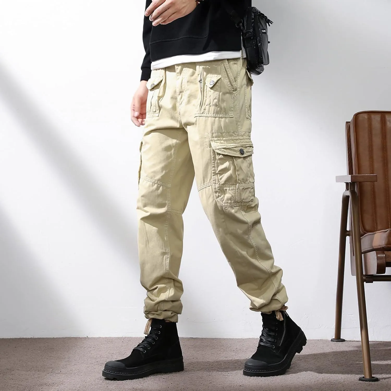 GIERIDUC Polka Dots Dress Pants for Men's Mens Sweat Pants Elastic Bottom Mens Checkered Dress Pants Basketball Sports Cards