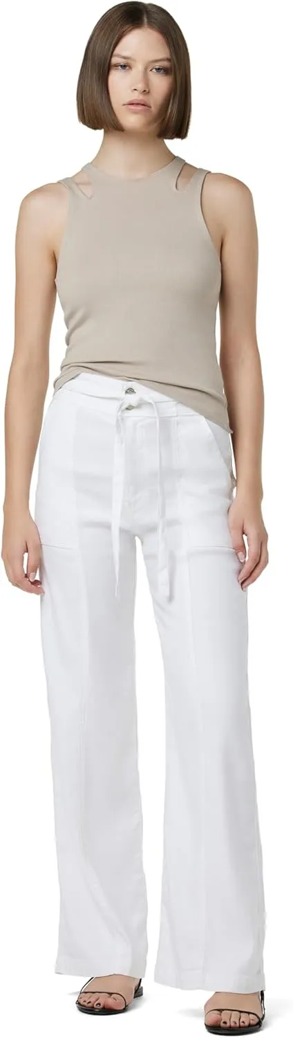 HUDSON Women's Tie Waist Wide Leg Trouser