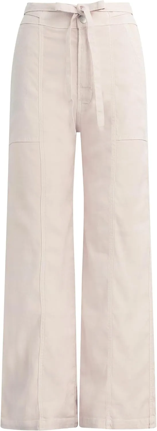 HUDSON Women's Tie Waist Wide Leg Trouser