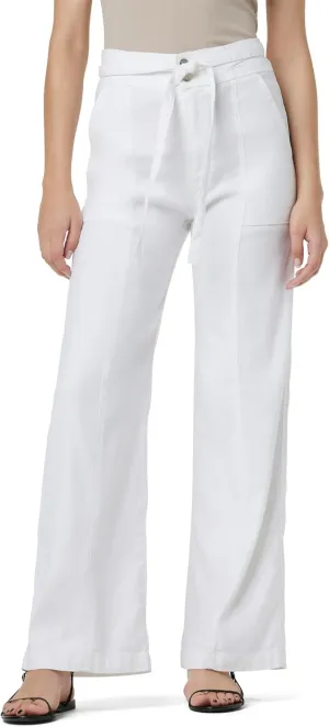 HUDSON Women's Tie Waist Wide Leg Trouser