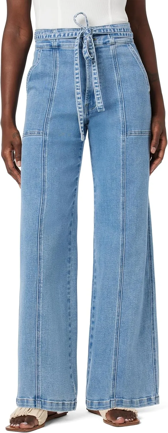 HUDSON Women's Tie Waist Wide Leg Trouser