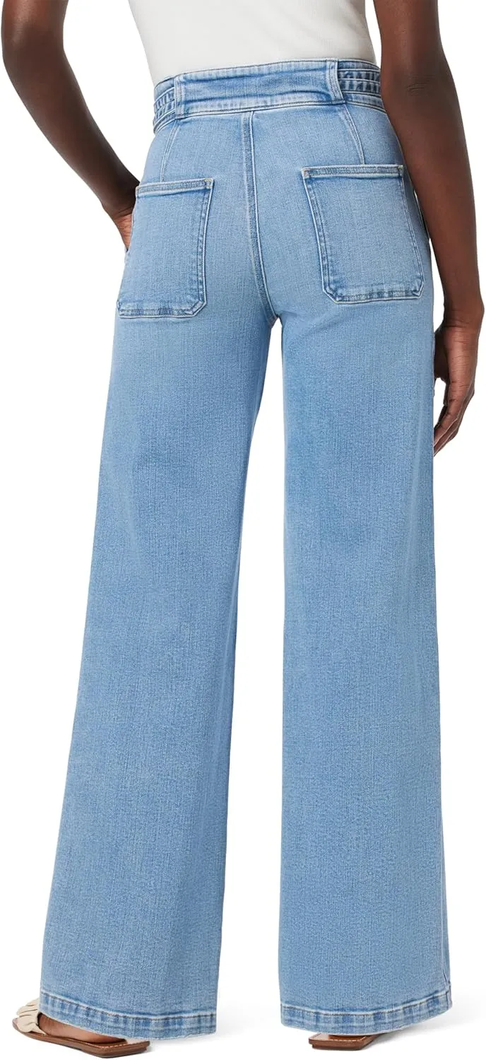 HUDSON Women's Tie Waist Wide Leg Trouser