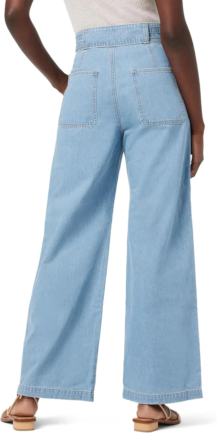 HUDSON Women's Tie Waist Wide Leg Trouser