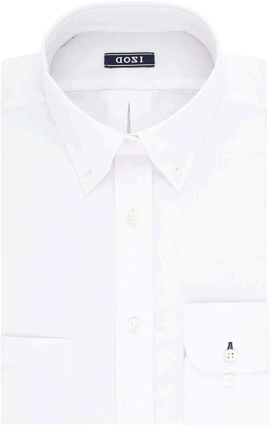 Izod Men's TALL FIT Dress Shirts Stretch Solid (Big and Tall)