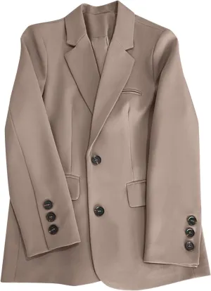 Jackets for Women Trendy Plus Size Lightweinght Blazer Lapel Open Front Cardigan Work Office Suits Coats 2024