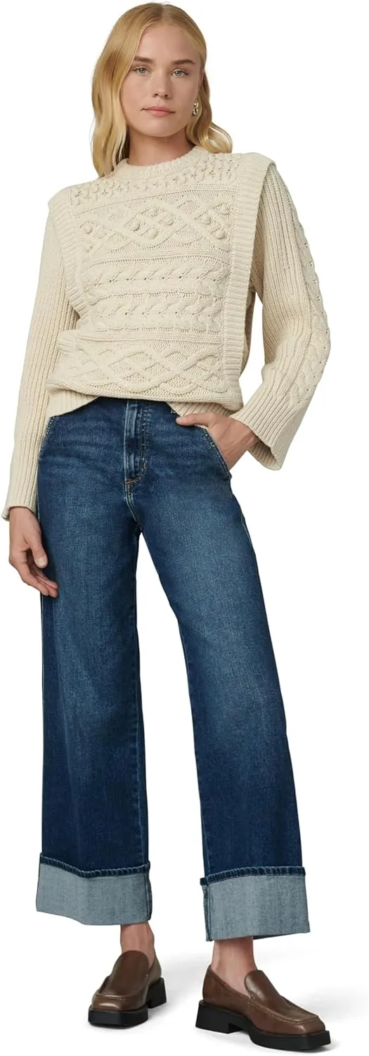 Joe's Women's The Trixie High Rise Wide Leg Denim Trouser