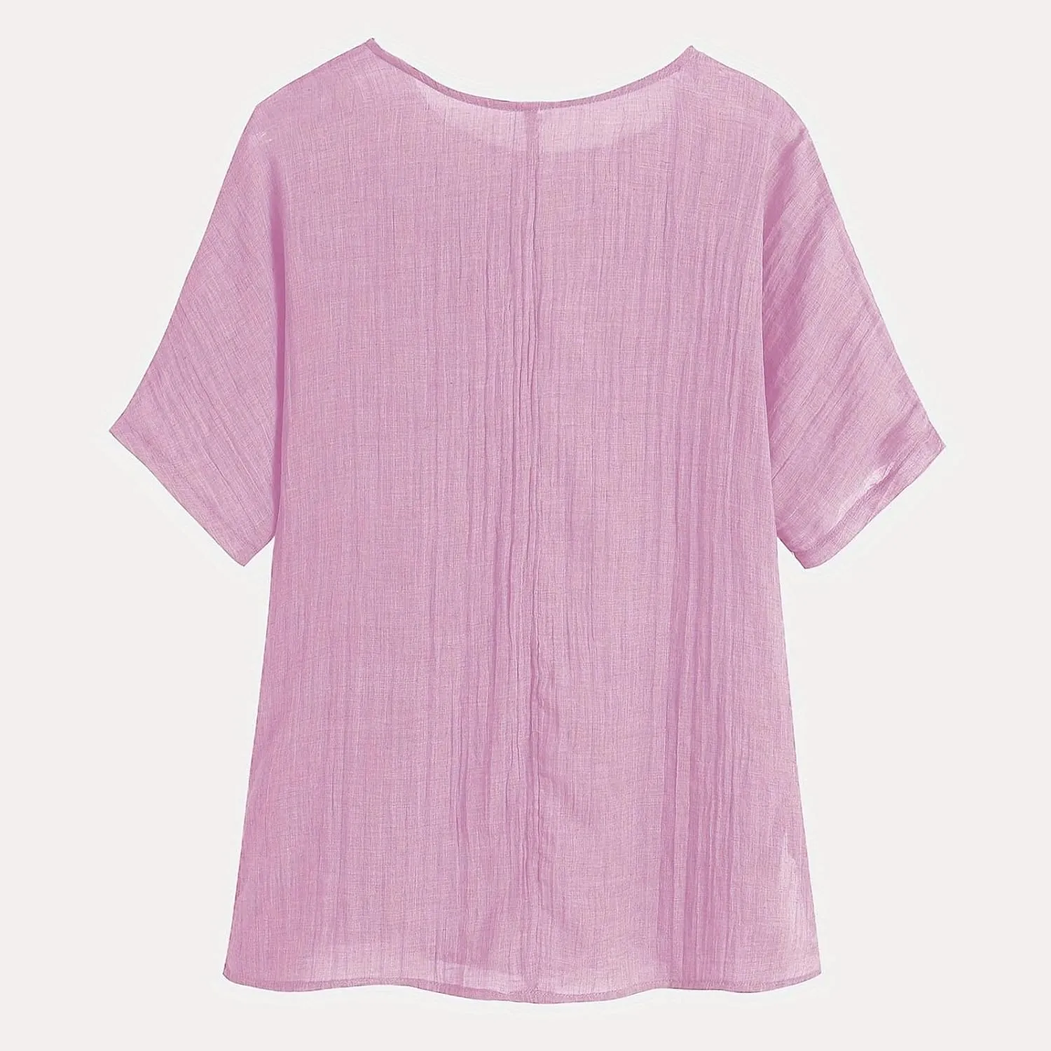 Kawaii Dandelion Printed Shirts Women Cotton Linen Blouses Short Sleeve Dressy Tops Lightweight Elegant Vintage Tees