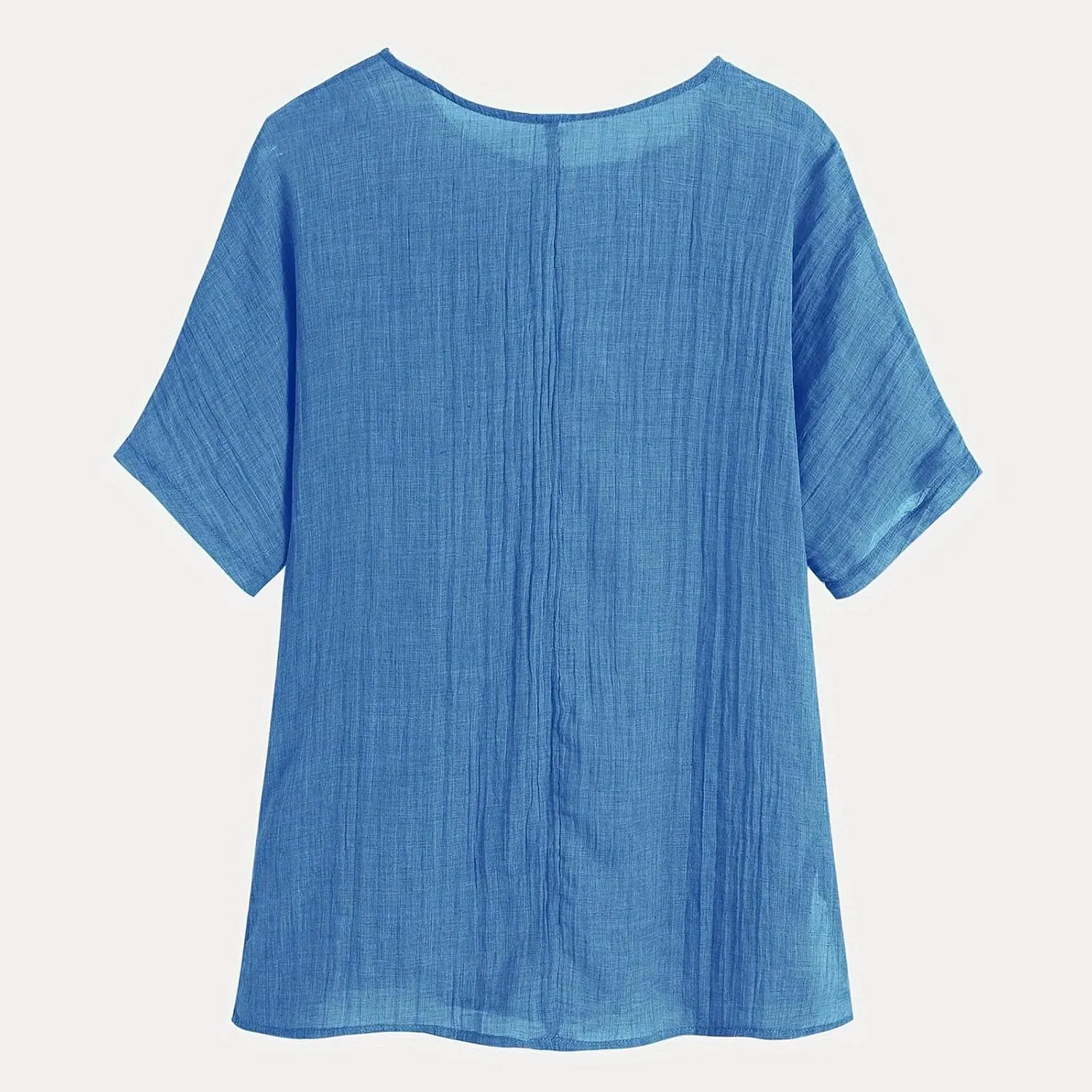 Kawaii Dandelion Printed Shirts Women Cotton Linen Blouses Short Sleeve Dressy Tops Lightweight Elegant Vintage Tees