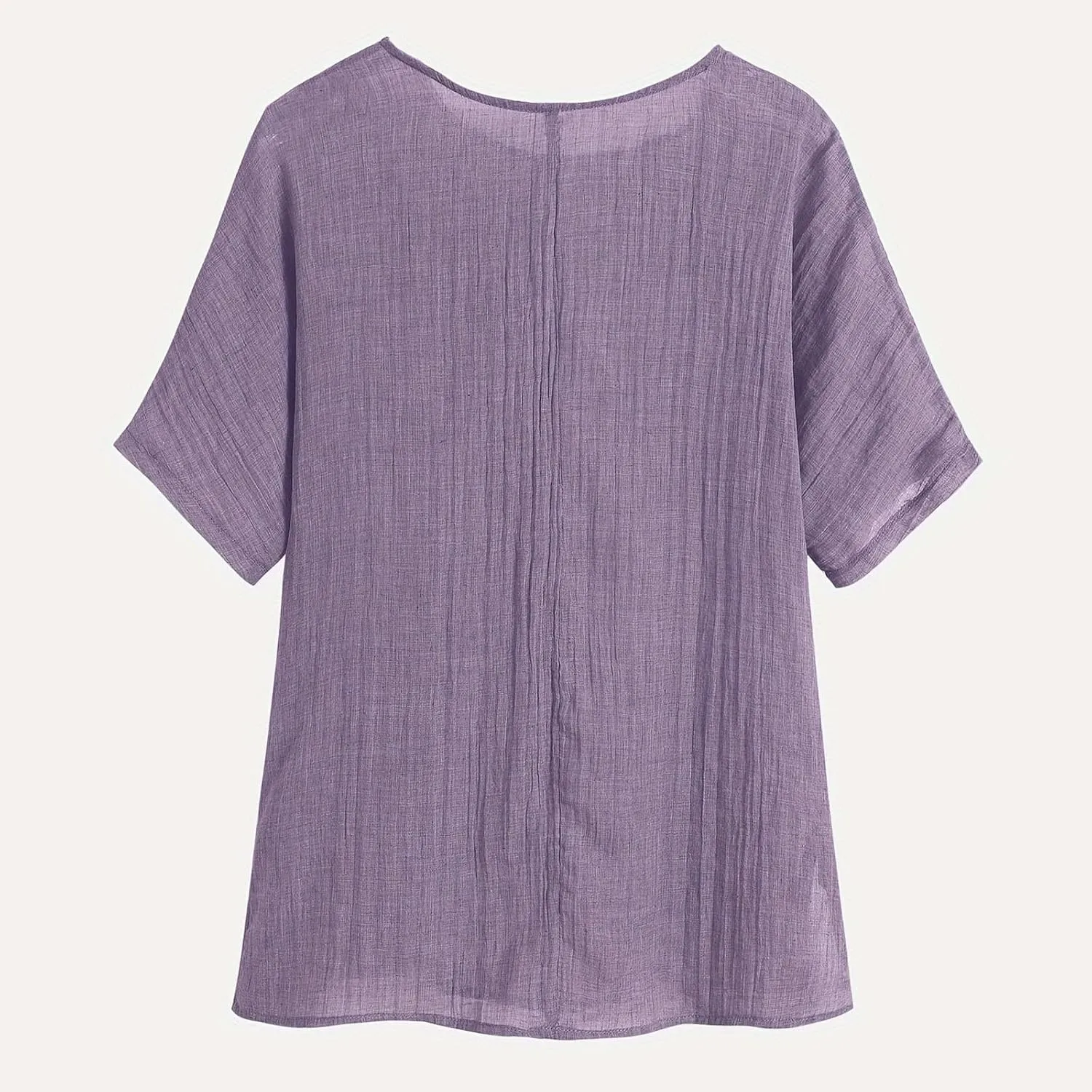 Kawaii Dandelion Printed Shirts Women Cotton Linen Blouses Short Sleeve Dressy Tops Lightweight Elegant Vintage Tees