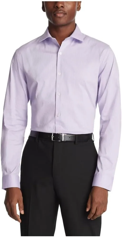 Kenneth Cole REACTION Men's Dress Shirt Slim Fit Techni-Cole Stretch