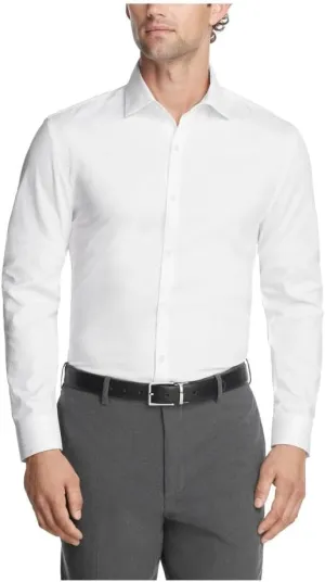 Kenneth Cole Reaction Men's Dress Shirt Slim Fit Techni-Cole Stretch