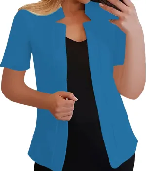 Ladies Blazers To Wear With Jeans Business for Women Top Cropped Prtite Plaid Jacket Loose With Pockets Top