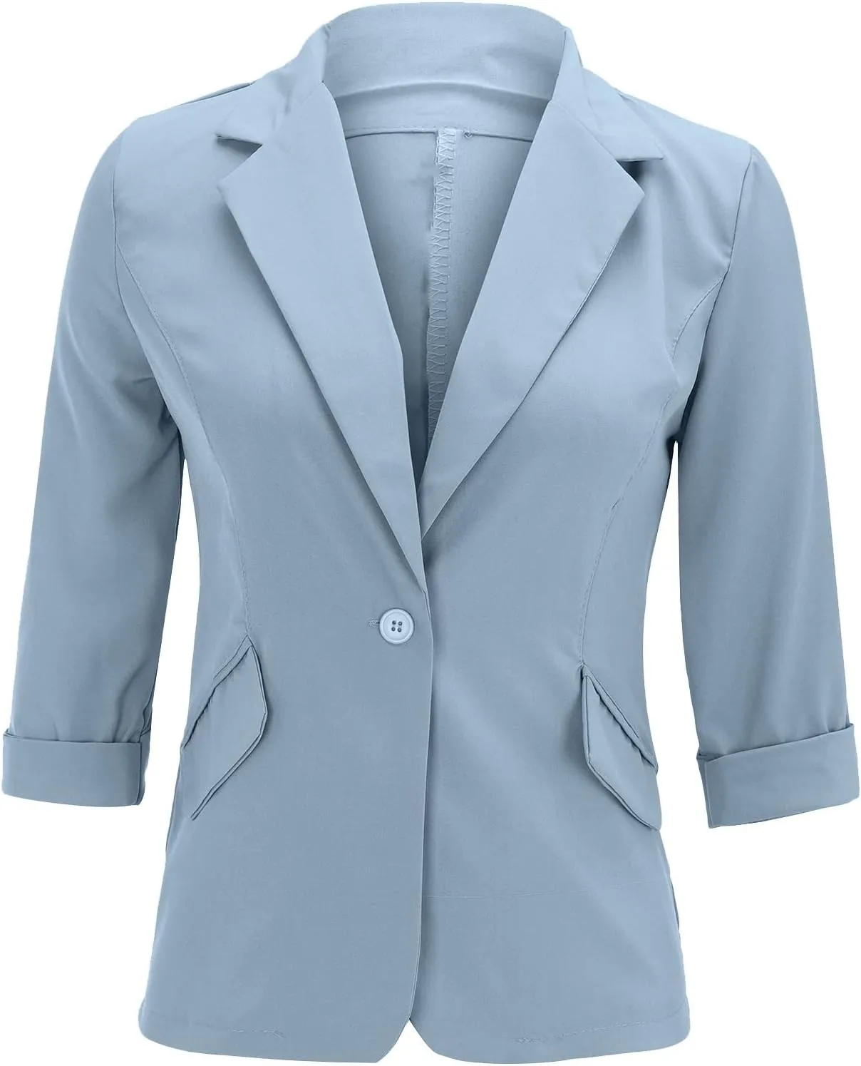 Lightweight Blazer for Women Office for Women Jacket Long Sleeve Work Fancy Top Loose Fit With Pockets Suit