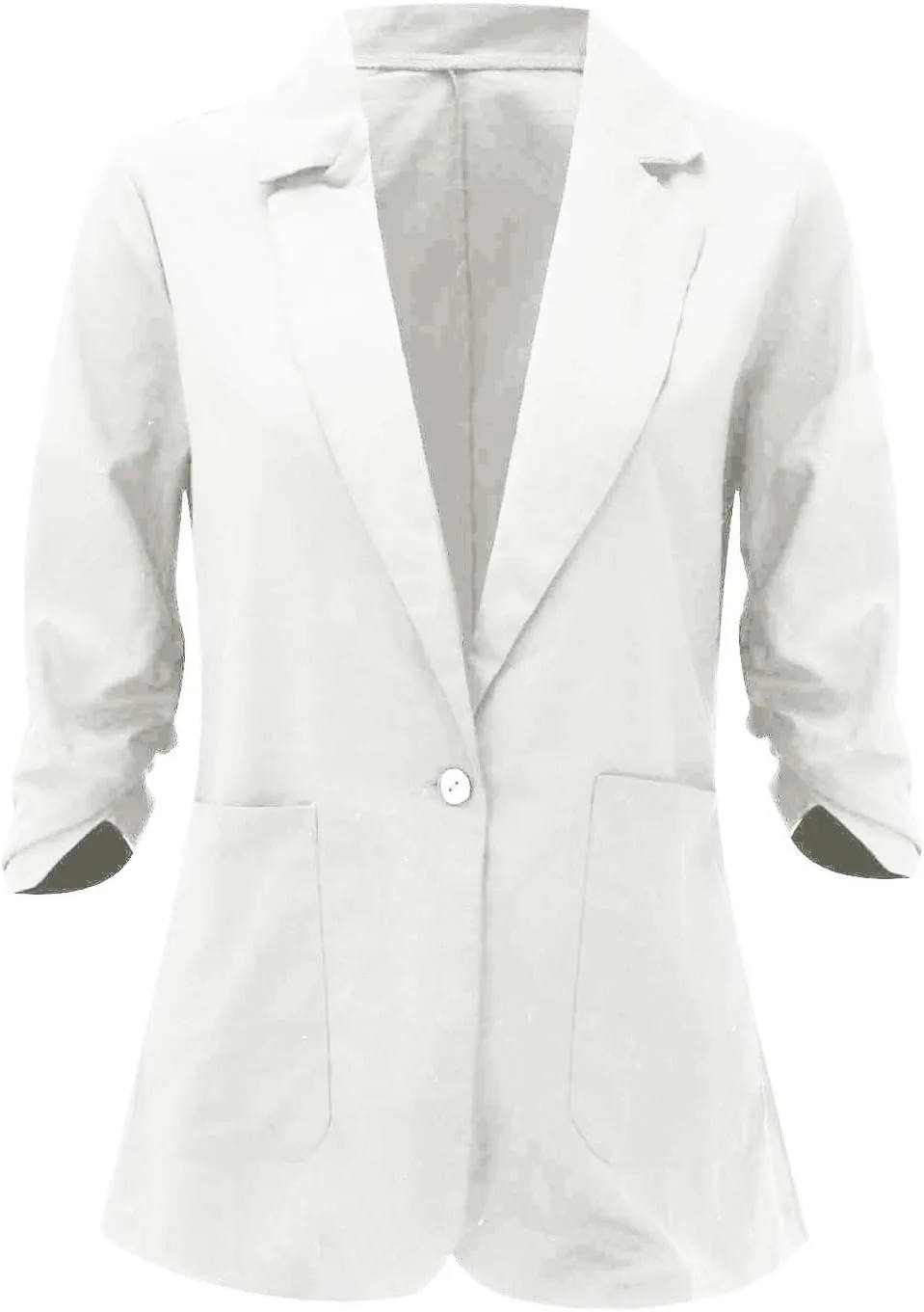 Linen Blazers for Women 2024 Work Women Blazer Long Sleeve Cute Fall Winter Jacket Baggy Herringbone Blazer