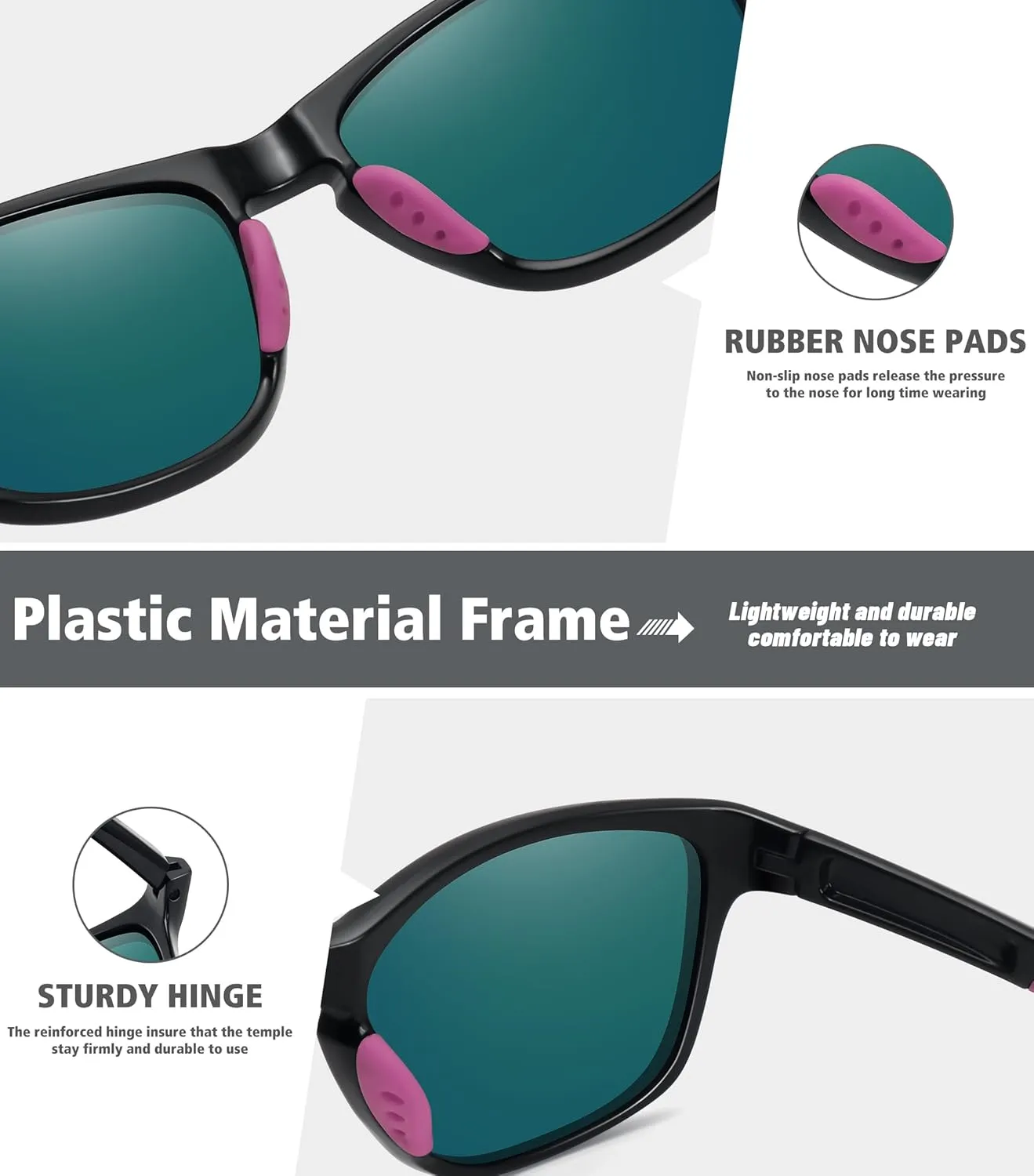 MEETSUN Polarized Sports Sunglasses for Women Men Driving Running Cycling Fishing Sun Glasses UV400 Protection