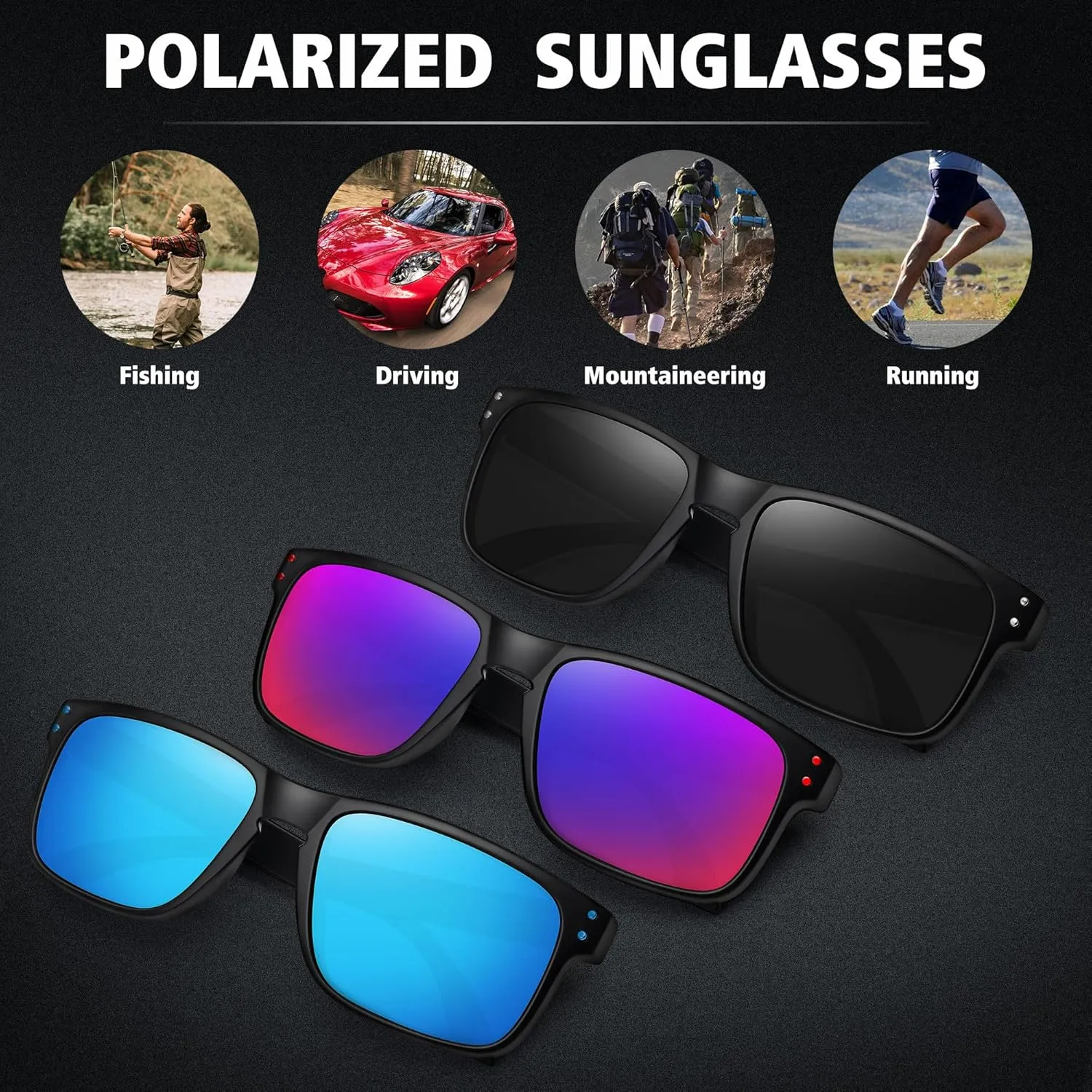 MEETSUN Polarized Sunglasses for Men Women Sports Driving Fishing Glasses UV400 Protection