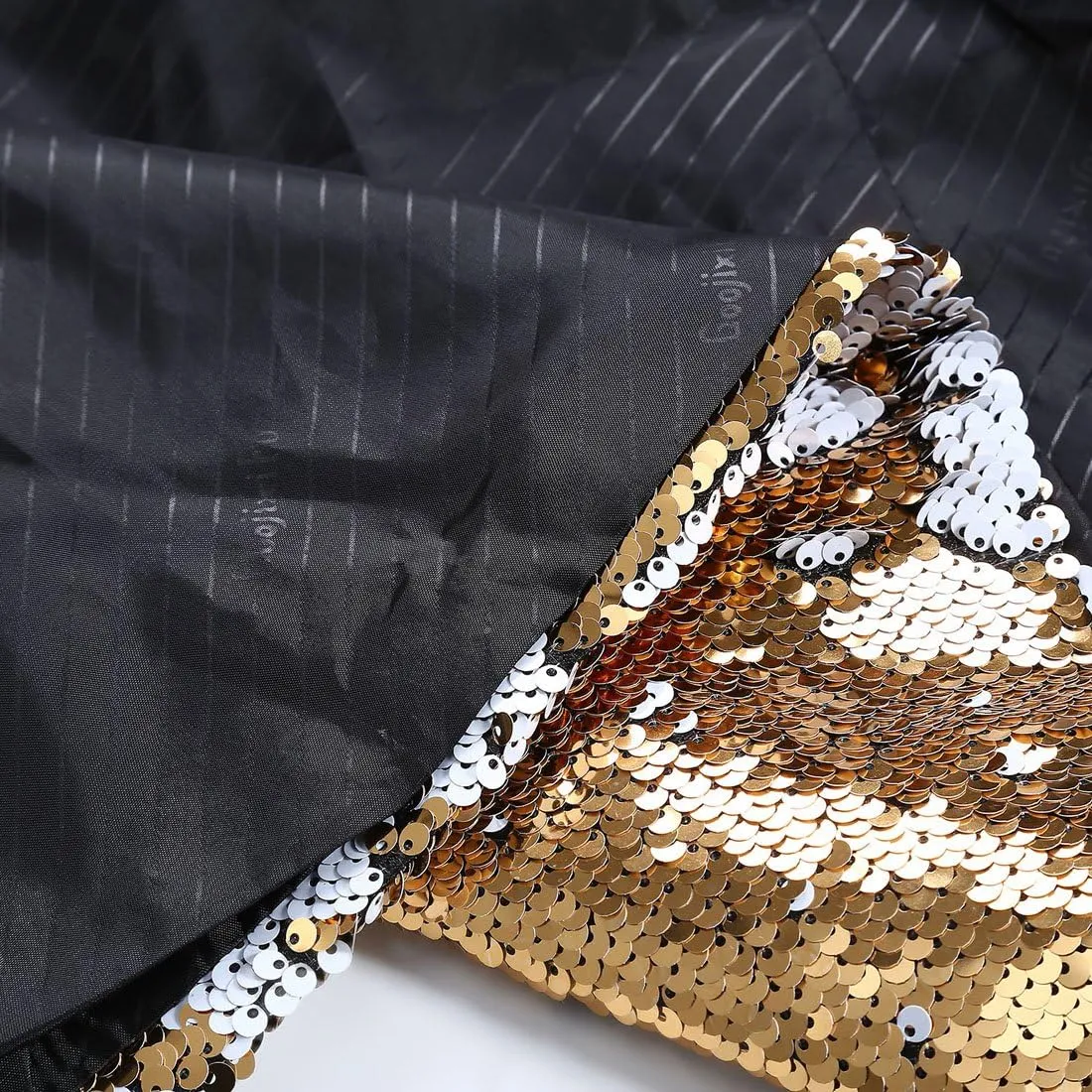 Men Stylish Two Color Conversion Shiny Sequins Blazer Suit Jacket