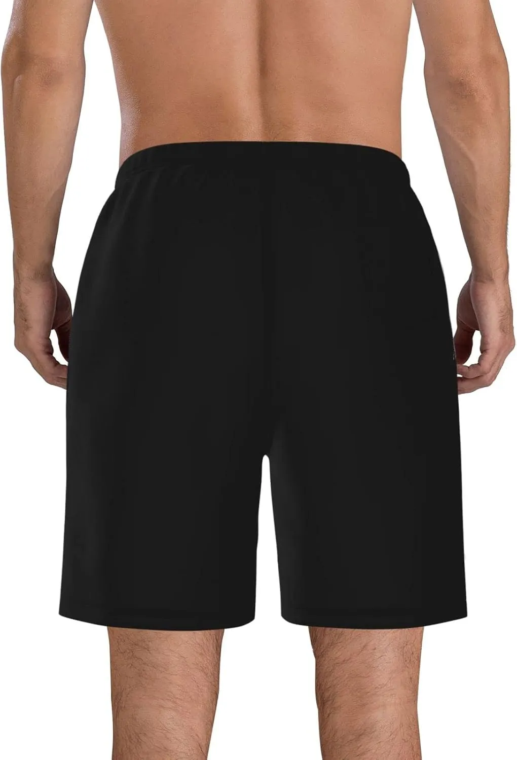 Men's Beach Shorts Drawstring Quick Dry Running Shorts Comfortable Loose Gym Shorts Swimsuit Pants with Pockets