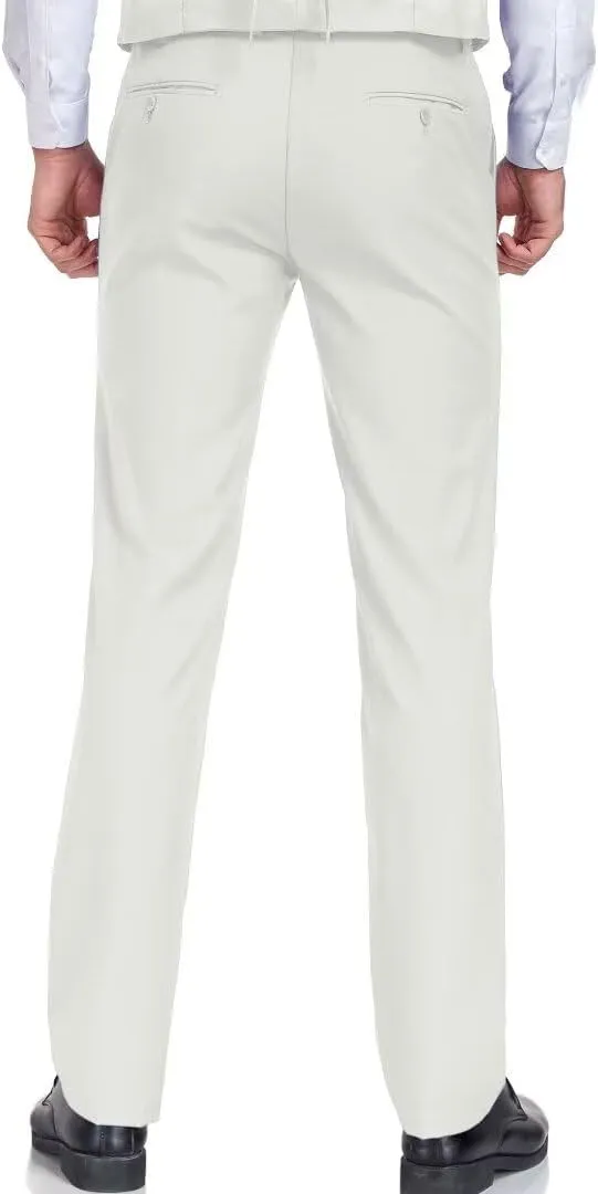 Men's Dress Pants Slim Fit Black Navy Dress Pants Trousers for Men Formal Suit Pants Casual Slacks