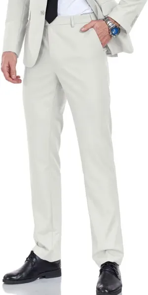 Men's Dress Pants Slim Fit Black Navy Dress Pants Trousers for Men Formal Suit Pants Casual Slacks