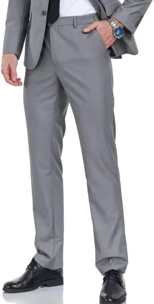 Men's Dress Pants Slim Fit Black Navy Dress Pants Trousers for Men Formal Suit Pants Casual Slacks