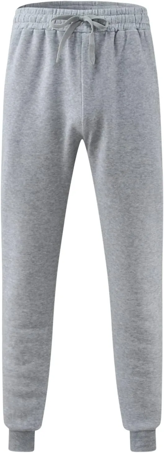 Mens Heavyweight Fleece Workout Joggers Loose Fit Gym Athletic Pants Cozy Loose Baggy Travel Pants