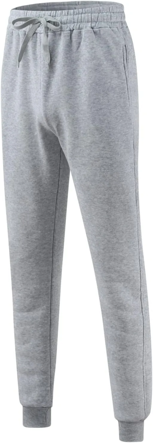 Mens Heavyweight Fleece Workout Joggers Loose Fit Gym Athletic Pants Cozy Loose Baggy Travel Pants