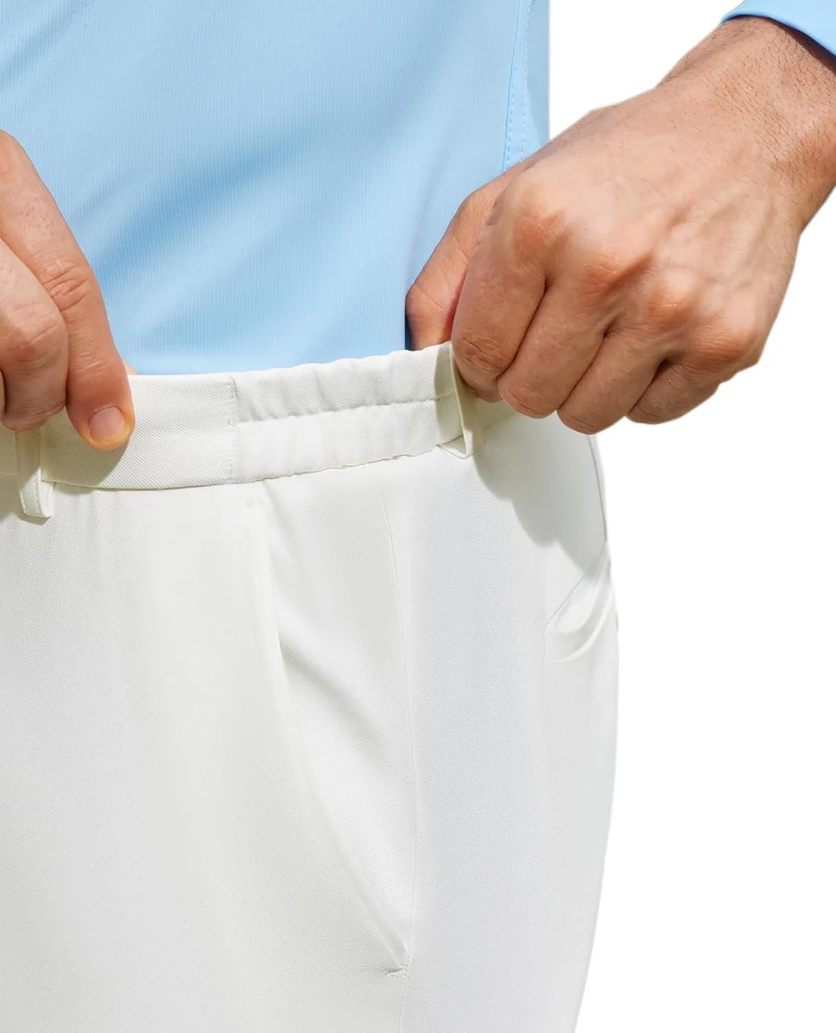 Mens Stretch Dress Pants Wrinkle Free Mens Slim Fit Dress Pants Expandable Waist Suit Pants Golf Pants Men