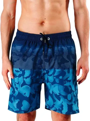 MILANKERR Mens Swim Trunks Swimming Trunks for Men,Mens Bathing Suit Swimsuit Men's Swimwear Swim Short 9" Inseam 20" Outseam