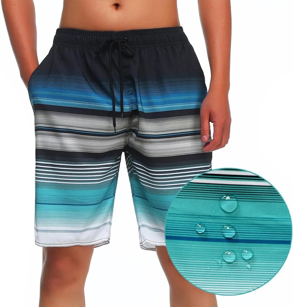 MILANKERR Mens Swim Trunks Swimming Trunks for Men,Mens Bathing Suit Swimsuit Men's Swimwear Swim Short 9" Inseam 20" Outseam